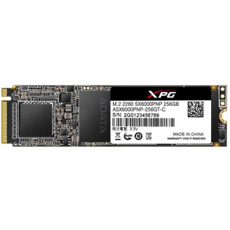 SSD 256GB A-Data XPG SX6000 Pro M.2 PCIe3.0 x4 3D TLC (ASX6000PNP-256GT-C)