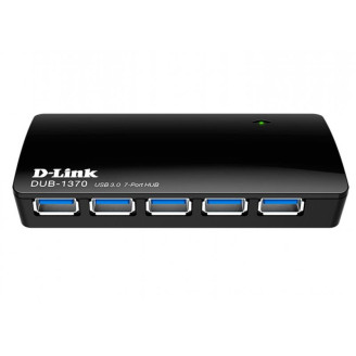 Концентратор USB3.0 D-Link Black (DUB-1370) 7хUSB3.0