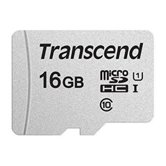 Карта памяти MicroSDHC  16GB UHS-I Class 10 Transcend 300S + SD-adapter (TS16GUSD300S-A)