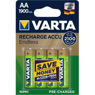 Аккумулятор Varta Rechargeable Accu Endless AA/HR06 NI-MH 1900 mAh BL 4шт