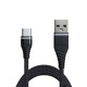 Кабель Grand-X NC-012 USB-USB Type-C, 1.2м, 2А, Cu, Black (NC012BK)