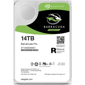 Накопитель HDD SATA 14.0TB Seagate BarraCuda Pro 7200rpm 256MB (ST14000DM001)