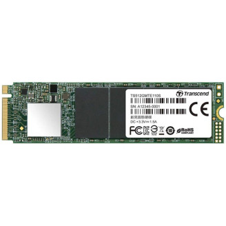 Накопитель SSD  512GB Transcend MTE110S M.2 2280 PCIe 3.0 x4 3D TLC (TS512GMTE110S)