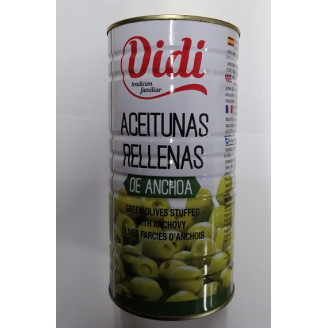 Оливки Didi Aceitunas Rellenas de Anchoa, 1460 г (Испания)