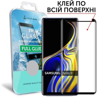 Защитное стекло MakeFuture для Samsung Galaxy Note9 Black Full Glue, 3D (MG3DFG-SN9)