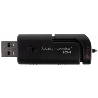 Флеш-накопитель USB  64GB Kingston DataTraveler 104 Black (DT104/64GB)