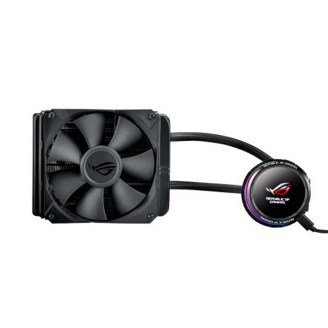 Система водяного охлаждения Asus ROG Ryuo 1x120mm Aura OLED (ROG-RYUO-120), Intel:1150/1151/1152/1155/1156/1366/2011/2011-3/2066, AMD:AM4/TR4, 150x122x27мм, 4-pin