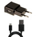 Сетевое зарядное устройство Grand-X (1xUSB 1A) Black (CH765LTB) + кабель Lightning