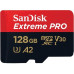 Карта памяти MicroSDXC 128GB UHS-I/U3 Class 10 SanDisk Extreme Pro A2 R170MB/s + SD-адаптер (SDSQXCY-128G-GN6MA)
