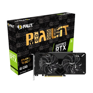 Видеокарта GF RTX 2060 6GB GDDR6 Dual OC Palit (NE62060S18J9-1160A)