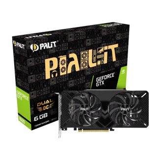 Видеокарта GF GTX 1660 6GB GDDR5 Dual OC Palit (NE51660S18J9-1161A)