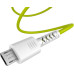 Кабель Pixus Soft USB-MicroUSB 1м White/Lime (PXS SmW/L)