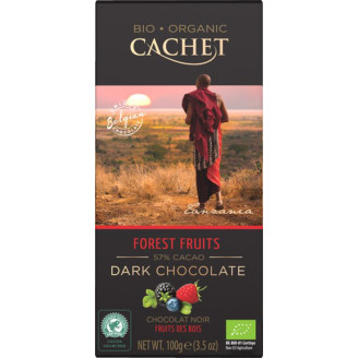 Шоколад черный Cachet Bio Organic Forest Fruits, 100 г (Бельгия)