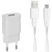 Сетевое зарядное устройство Rivacase (1USBx1A) White (VA4111 WD1) + кабель microUSB