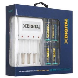 Зарядное устройство X-Digital KN-8003 + AA/HR06 NI-MH 2500 mAh BL 4 шт