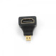 Адаптер Cablexpert (A-HDMI-FDML) HDMI - microHDMI, угол 90 градусов