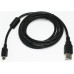 Кабель Cablexpert Premium USB - mini USB V 2.0 (M/M), феррит, 1.8 м, черный (CCF-USB2-AM5P-6)