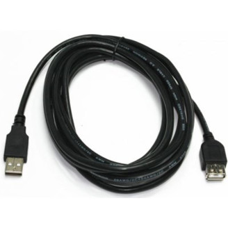 Кабель Cablexpert USB - USB V 2.0 (M/F), удлинитель, 1.8 м, черный (CCP-USB2-AMAF-6)