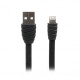 Кабель Cablexpert (CCPB-L-USB-02BK) USB 2.0 A - Lightning, премиум, плоский, 2.4А, 1м, черный