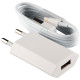 Сетевое зарядное устройство LogicPower (1USBx1A) АС-005 White (LP5191) + кабель Lightning