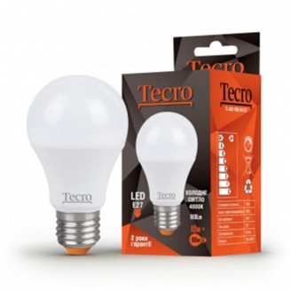 Лампа светодиодная Tecro 10W E27 4000K (TL-A60-10W-4K-E27)