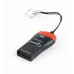 Кардридер USB2.0 Gembird FD2-MSD-3 Black