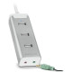 Концентратор USB2.0 SpeedLink Barras Supreme Silver (SL-140003-SR) 3хUSB2.0