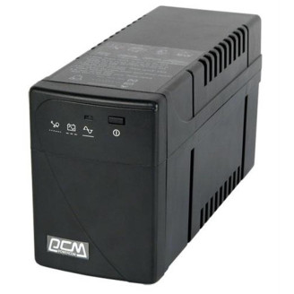 ИБП Powercom BNT-400AP Schuko, Lin.int., AVR, 1 х EURO, RJ45, USB, пластик  (00210086)