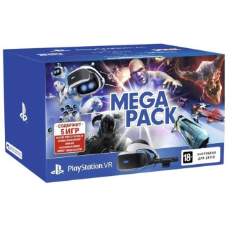 Очки виртуальной реальности Sony PlayStation VR MegaPack (5 игр в комплекте) (9785910)