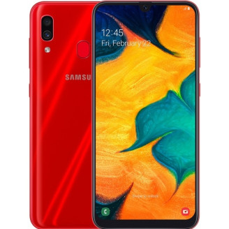 Смартфон Samsung Galaxy A30 SM-A305 Dual Sim Red (SM-A305FZRUSEK)