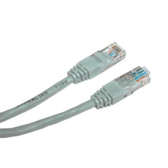 Патч-корд литой EServer (CORD-20M-GRY) UTP, RJ45, Cat.5e, 20m, серый _МЕДЬ