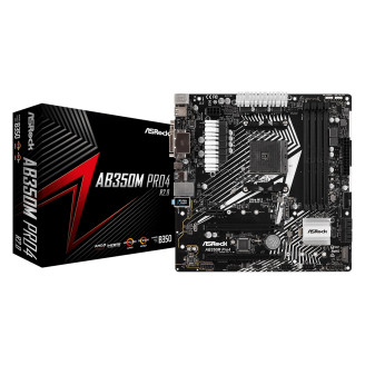 Материнская плата ASRock AB350M Pro4 R2.0 Socket AM4