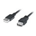 Кабель REAL-EL Pro USB - USB V 2.0 (M/F), 2 м, черный (EL123500028)