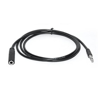 Аудио-кабель REAL-EL Audio Pro (EL123500041) mini-jack 3.5мм(M)-mini-jack 3.5мм(F) 1м, черный