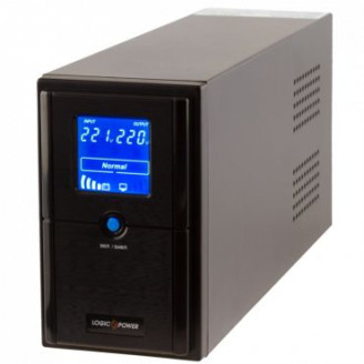 ИБП LogicPower LPM-UL825VA, Lin.int., AVR, 2 x евро, USB, LCD, металл