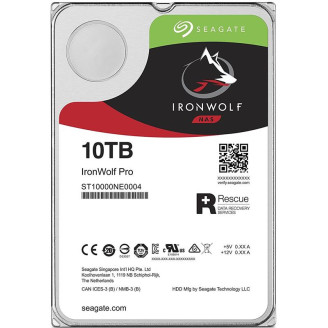 Накопитель HDD SATA 10.0TB Seagate IronWolf Pro NAS 7200rpm 256MB (ST10000NE0004)