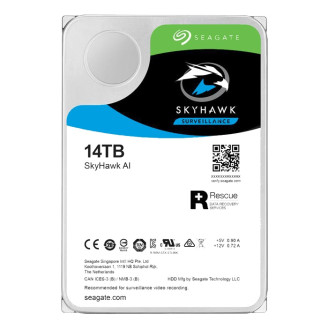 Накопитель HDD SATA 14.0TB Seagate SkyHawk Al Surveillance 256MB (ST14000VE0008)