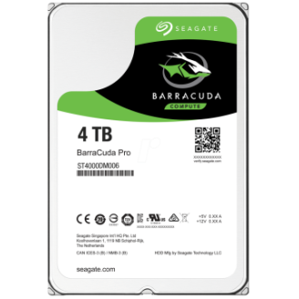 Накопитель HDD SATA 4.0TB Seagate BarraCuda Pro 7200rpm 128MB (ST4000DM006)