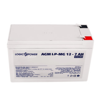 Аккумуляторная батарея LogicPower LP-MG 12V 7AH Silver (LP-MG 12 - 7 AH Silver) AGM мультигель