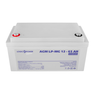 Аккумуляторная батарея LogicPower LP-MG 12V 65AH Silver (LP-MG 12 - 65 AH Silver) AGM мультигель