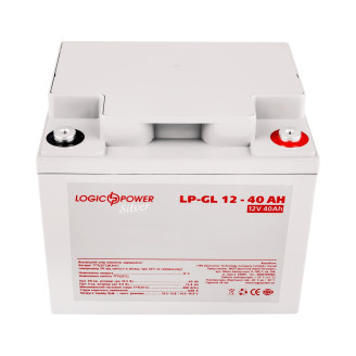 Аккумуляторная батарея LogicPower LP-GL 12V 40AH Silver (LP-GL 12 - 40 AH Silver) GEL