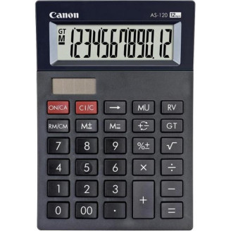 Калькулятор Canon AS-120 Black (4582B001)