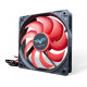 Вентилятор Frime (FRF120HB4) 120x120x25мм, molex, Black/Red