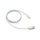 Кабель Canyon USB - Lightning 1м, Pearl White (CNE-CFI3PW) в оплетке