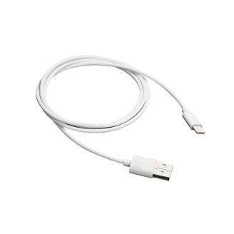 Кабель Canyon USB - USB Type-C 1м, White (CNE-USBC1W)