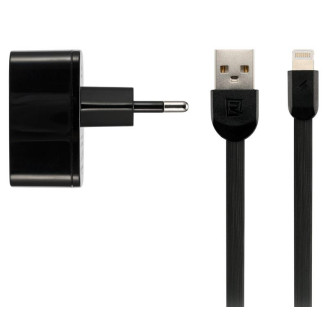 Сетевое зарядное устройство Remax (2хUSB2.4А) Black (RP-U215A-BLACK) + кабель USB Type-C