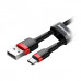Кабель Baseus Cafule Series USB-USB-C, 1м Red/Black (CATKLF-B91)