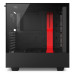 Корпус NZXT H500i Matte Black-Red (CA-H500W-BR) без БП