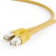 Патч-корд S/FTP Cablexpert (PP6A-LSZHCU-Y-0.25M) литой, 50u штекер с защелкой, 0.25м, желтый