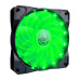 Вентилятор 1stPlayer A1-15LED Green Molex bulk